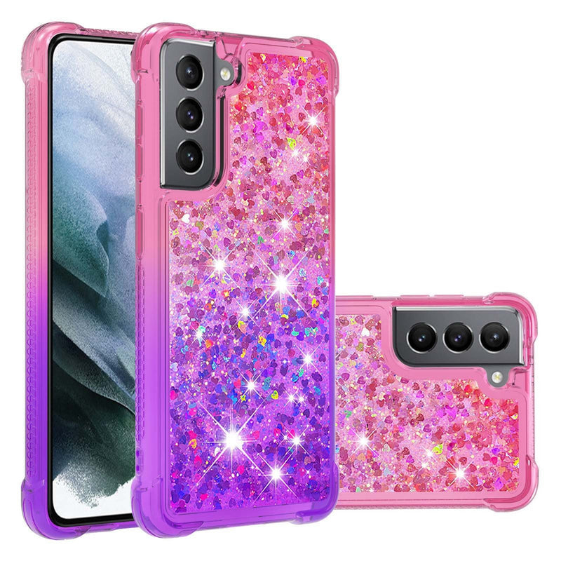 Gradient Color Moving Glitter Samsung Galaxy Case - Creamcy Cases