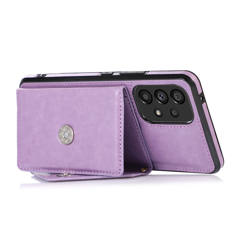 Leather Purse Samsung Galaxy Case With Crossbody Strap (Galaxy Note & A Series) - Creamcy Cases