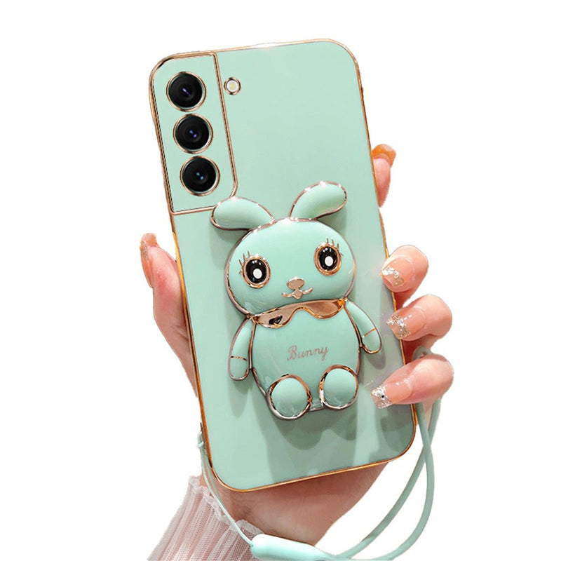 Luxury Electroplated 3D Bunny Samsung Galaxy Case - Creamcy Cases