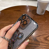 Luxury Electroplating Glitter Bear iPhone Case - Creamcy Cases