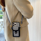 Luxury Houndstooth Purse iPhone & Samsung Galaxy Case - Creamcy Cases