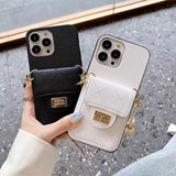 Luxury Purse iPhone Case With Crossbody Strap - Creamcy Cases