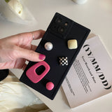 Minimal Candy Love Square iPhone Case - CREAMCY