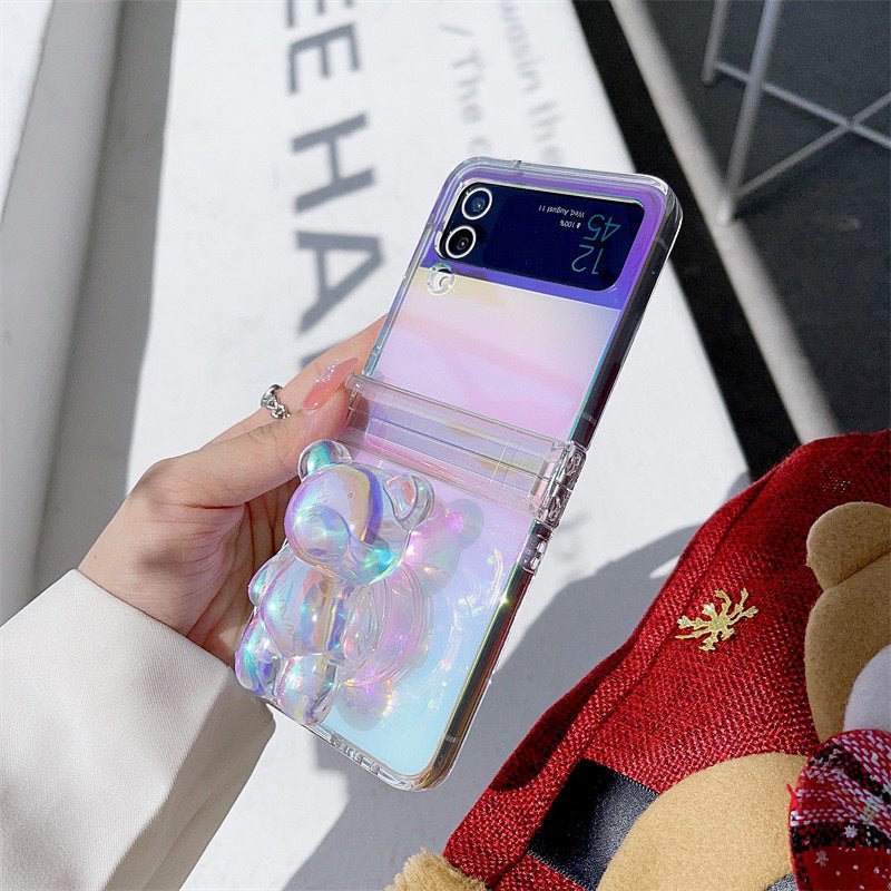 Nebula 3D Teddy Bear Samsung Z Flip Case - Creamcy Cases