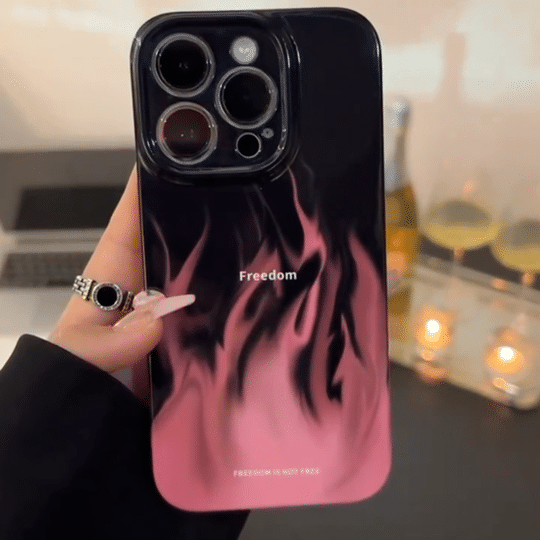 Neon Flames iPhone Case – CREAMCY - Main Image