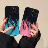 Neon Flames iPhone Case - Creamcy Cases