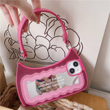 Pink Mirror Handbag iPhone Case - CREAMCY