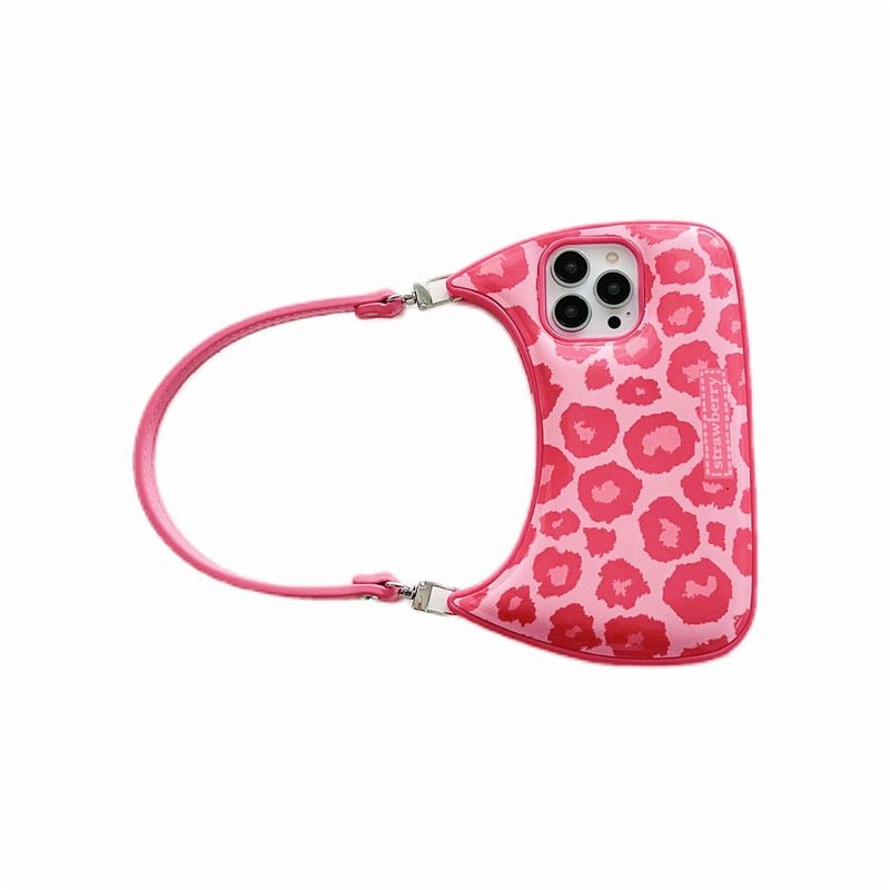 Pink Strawberry Handbag iPhone Case - Creamcy Cases