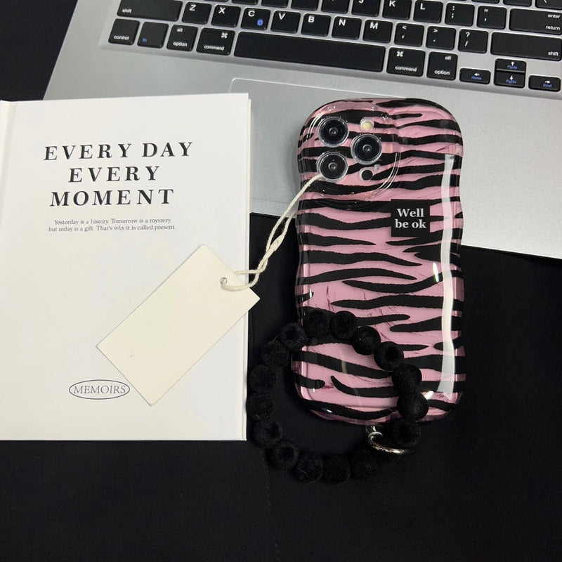 Pink Wavy Leopard iPhone Case - CREAMCY