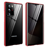 Magnetic Anti-Peeping Privacy Tempered Glass Samsung Case - Creamcy Cases