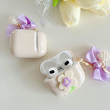 Purple Bowknot AirPods Case - Creamcy Cases