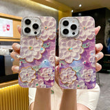 Purple Floral Market iPhone Case - CREAMCY