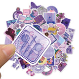 Purple Love Sticker Pack (50 Stickers) - Creamcy Cases