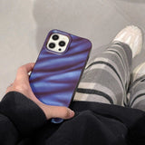 Purple Wave Stripe iPhone Case - Creamcy Cases