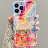 Rainbow Floral Market iPhone Case - CREAMCY
