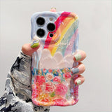 Rainbow Floral Market iPhone Case - CREAMCY