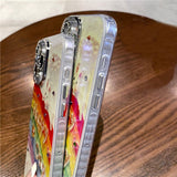 Retro Oil Painting Rainbow iPhone Case - CREAMCY