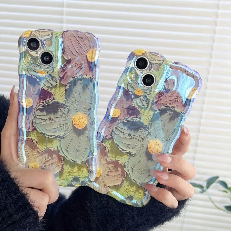 Retro Oil Painting Summer Floral iPhone Case Retro Oil Painting Summer Floral iPhone Case