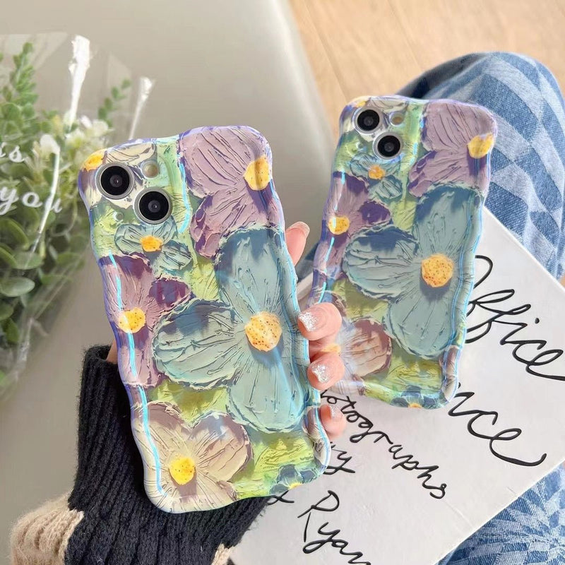 Retro Oil Painting Summer Floral iPhone Case - Creamcy Cases