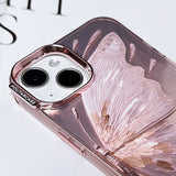 Rose Gold Laser Butterfly iPhone Case - CREAMCY