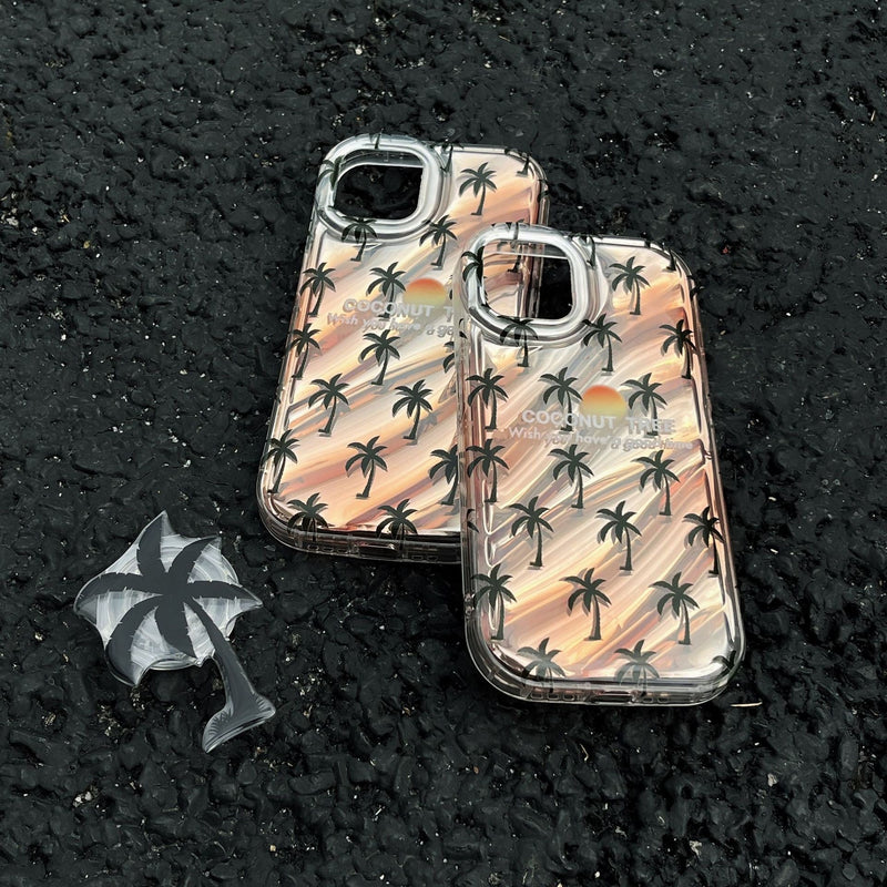 Summer Palm Trees iPhone Case - Creamcy Cases